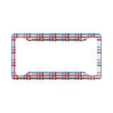 Polyamory Pride Plaid License Plate Frame | Choose Your Flag
