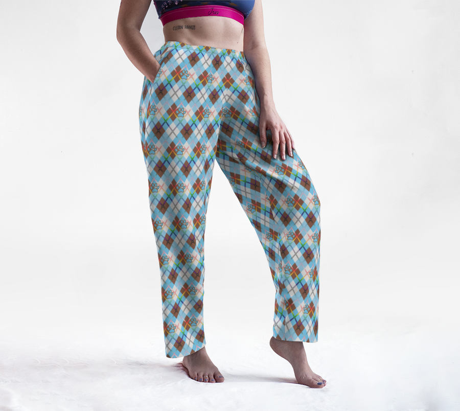 Furry Progress Solid Argyle Lounge Pants