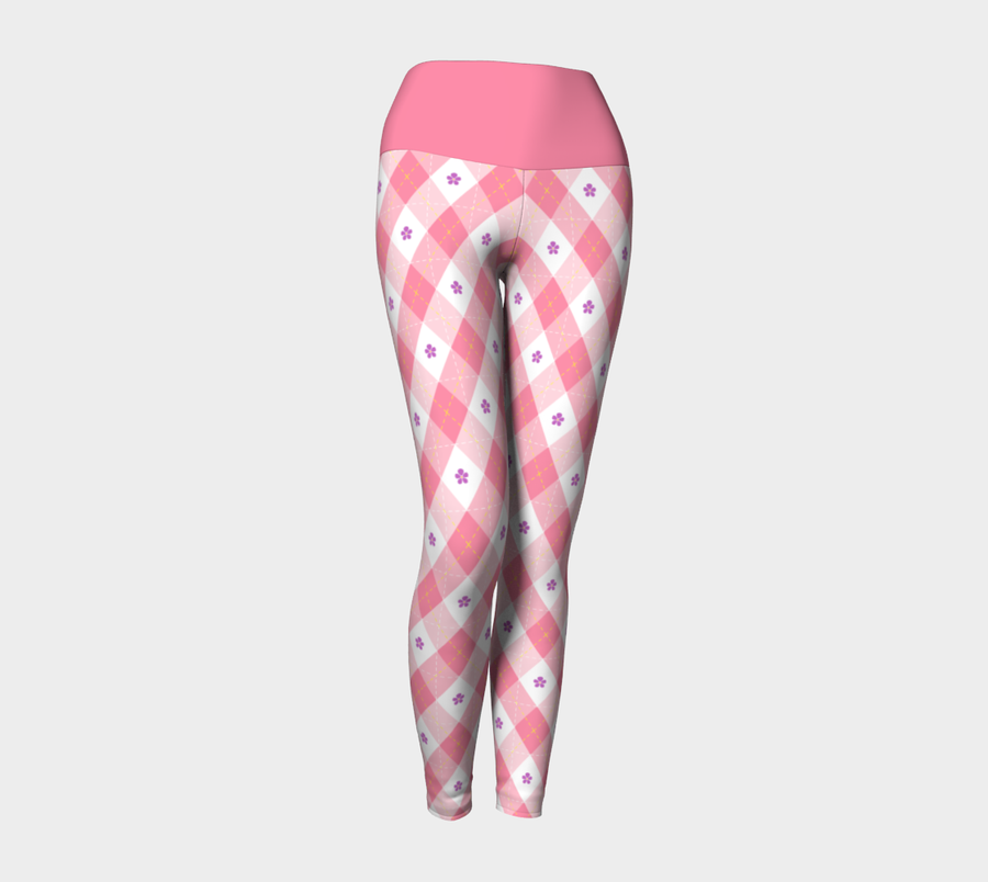 Sapphic -V1 Argyle Yoga Leggings