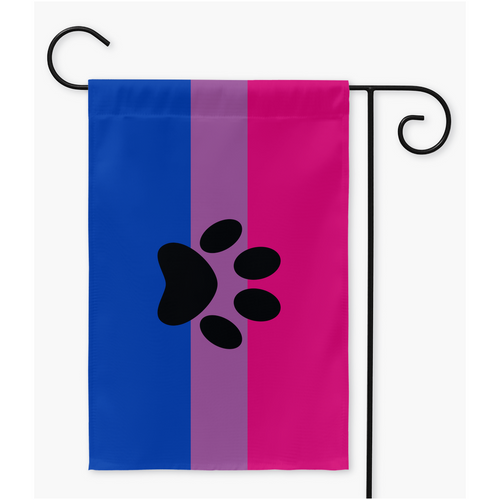 Furry - V3 - Bisexual Pride Yard and Garden Flags | Single Or Double-Sided | 2 Sizes