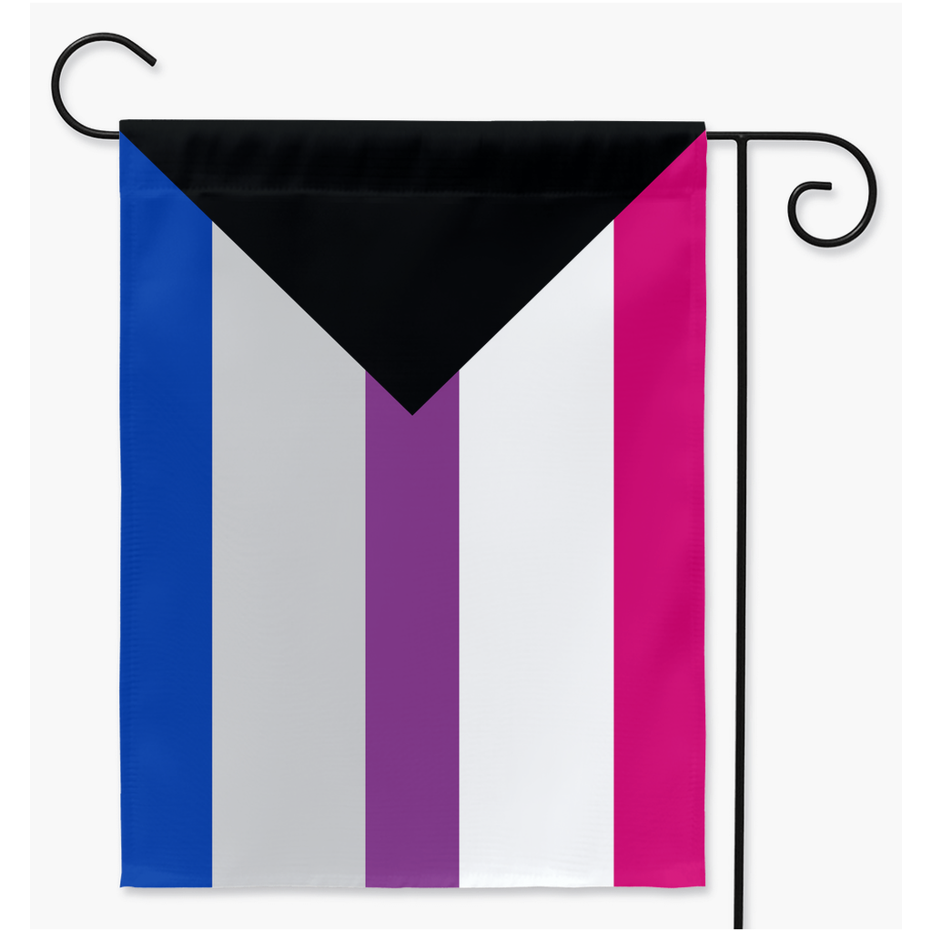 Demisexual Biromantic - V2 Pride Yard and Garden Flags | Single Or Double-Sided | 2 Sizes