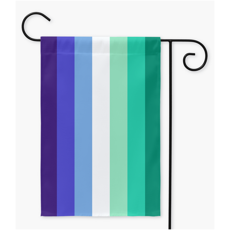 Gay Man Yard and Garden Flags | Single Or Double-Sided | 2 Sizes