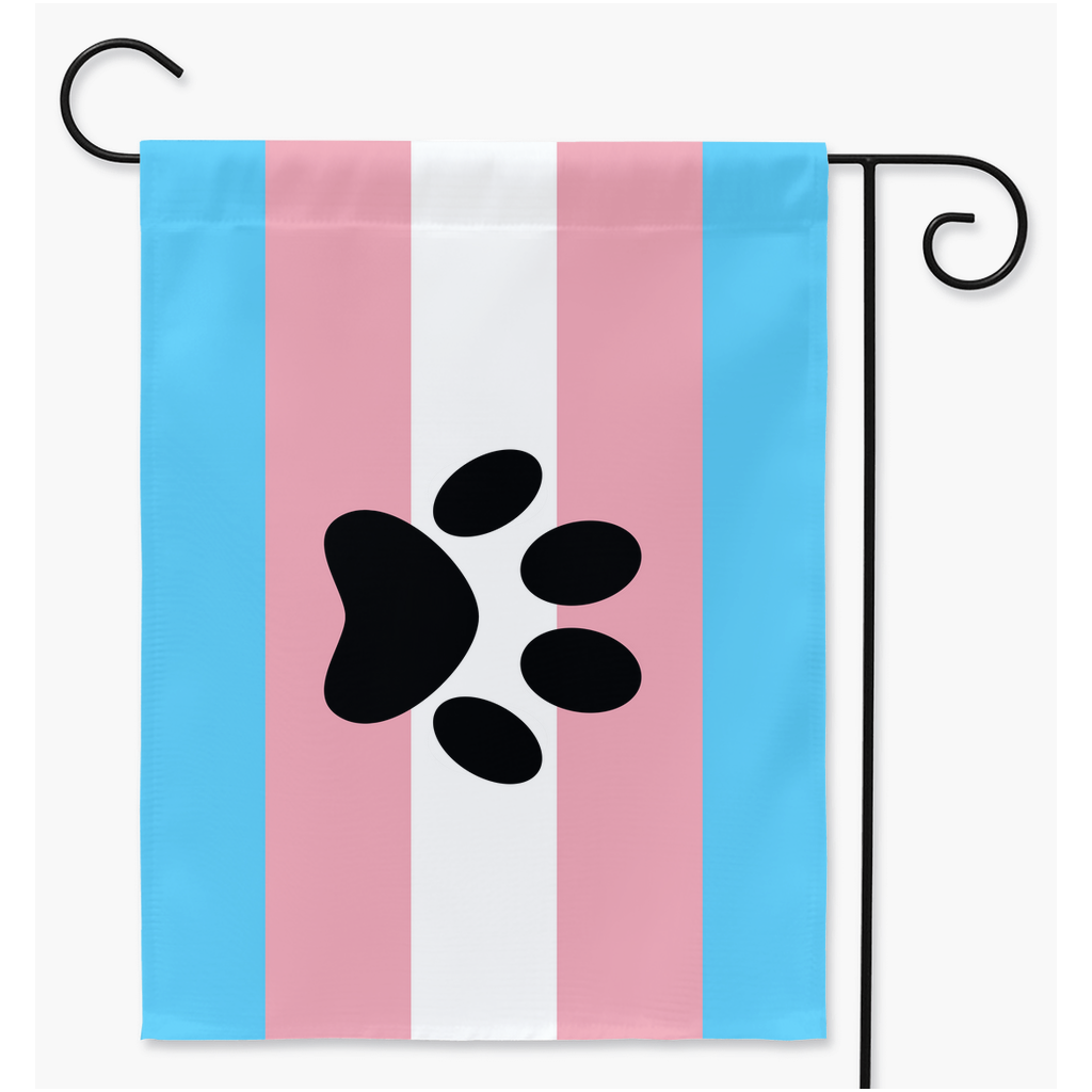 Furry - V3 - Transgender Pride Yard and Garden Flags | Single Or Double-Sided | 2 Sizes