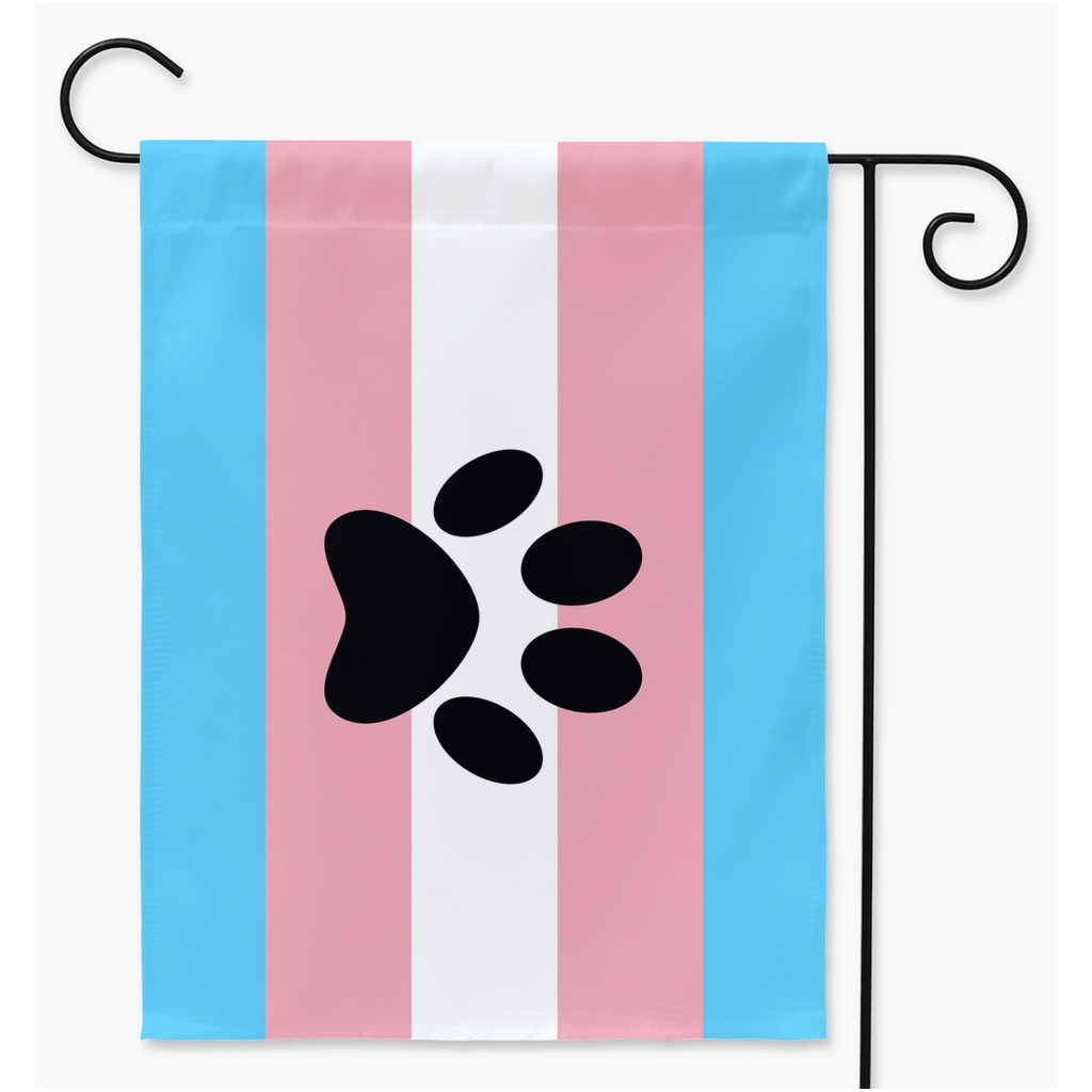 Furry - V3 - Transgender Pride Yard and Garden Flags | Single Or Double-Sided | 2 Sizes