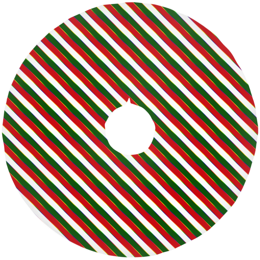 Pride Striped Christmas Tree Skirt | Luxe | Choose Your Colourway