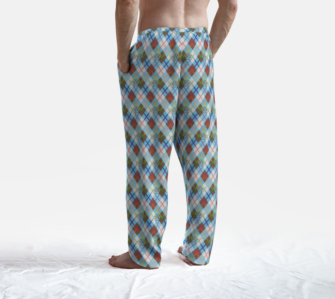 Furry LGBTQ Solid Argyle Lounge Pants