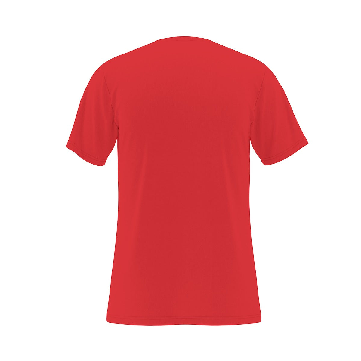 Rainbow Nosy Neighbour Bunny with Red Background Relaxed Fit O-Neck T-Shirt