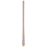 Rainbow Progress/White with Gradient Lines Argyle Pride Patterned Neck Ties