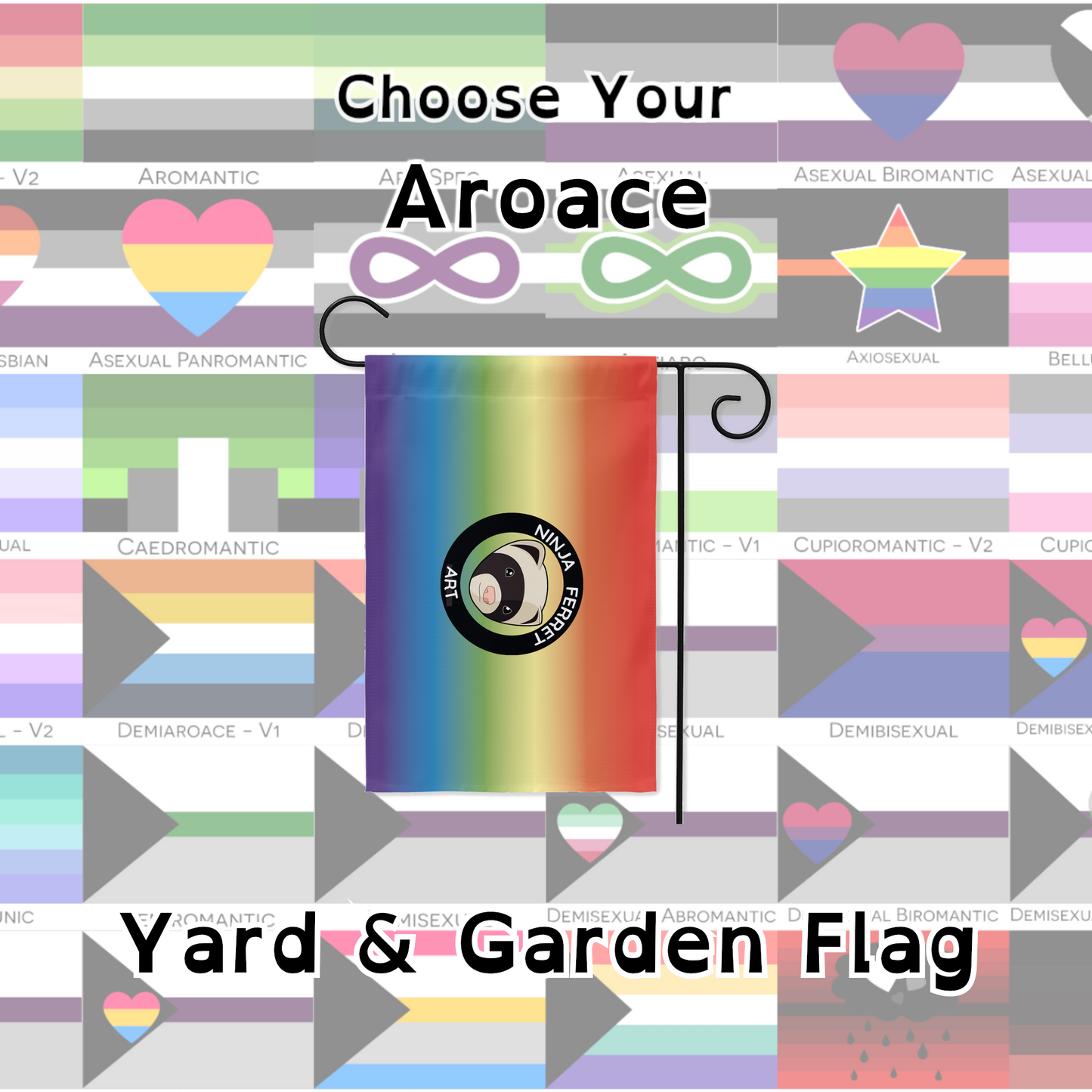 Choose Your Aroace Pride Flags | Single Or Double-Sided | 2 Sizes