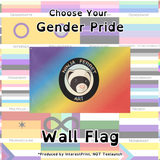 Choose Your Gender Wall Flag | Single-Sided | 4 Sizes | Gender Identity and Expression
