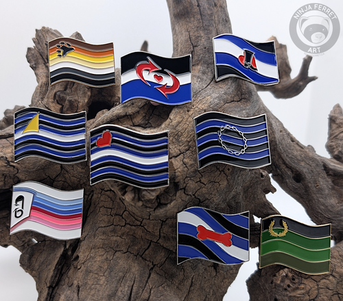 LEGACY Fetish Flag Enamel Pins | Choose Your Flag