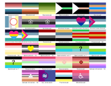 Pride Flag Stickers - Waving | Aroace (Waterproof Vinyl)