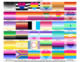 Romantic and sexual orientation pride flags, page 2 of 4: Heteroromantic V2, Heterosexual Biromantic, Heterosexual Panromantic, Homoromantic, Jupiteon, Lesbian V1, Lesbian V2, Lesbian V3, Lesbian V4, Lesbian Greyromantic, Lesbian Panromantic, Lesbiromantic, Lunaric, Marsic, Mascic, Mercuric, Minromantic, Minsexual, Monoromantic, Monosexual, Multiromantic, Multisexual, Neptunic, Neuroqueer, Ninromantic, Ninsexual, Objectum, Omniflux, OmniLesbian V1, Omniromantic, Omnisexual V1, Omnisexual V2 and 4 more.