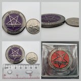 LEGACY Sober for Satan | Satanic Sobriety Chips | Soft Enamel and Black Metal