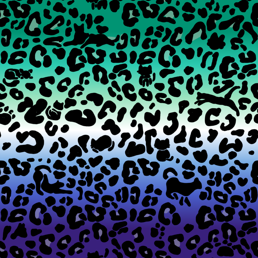 Manta con capucha de forro polar Sherpa unisex con estampado de leopardo | Elige tu combinación de colores