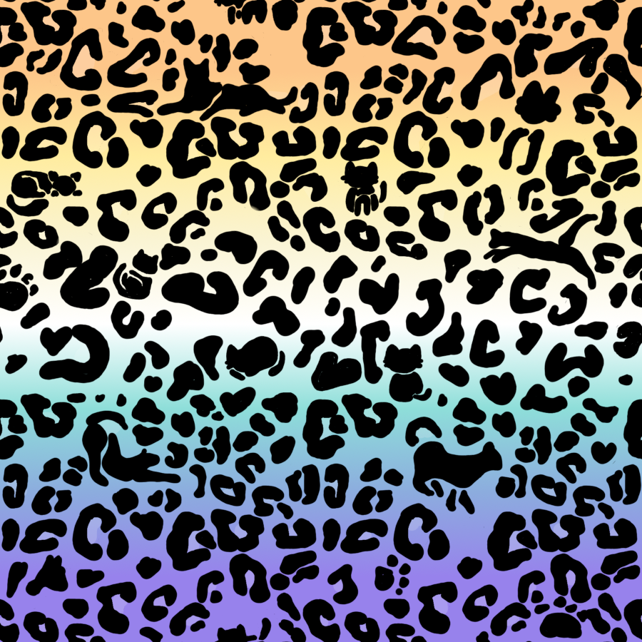Manta con capucha de forro polar Sherpa unisex con estampado de leopardo | Elige tu combinación de colores