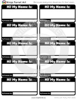 Name and Pronoun Labels | Printable | Fits Avery 5163