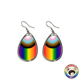 Rainbow Gradient or Faux Stone Oval Earrings | Choose Your Colourway