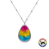 Orientation Gradient or Faux Stone Oval Necklace | Choose Your Colourway