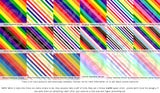 Tissu de soie rayé Pride | 4 types de tissus | Choisissez votre coloris