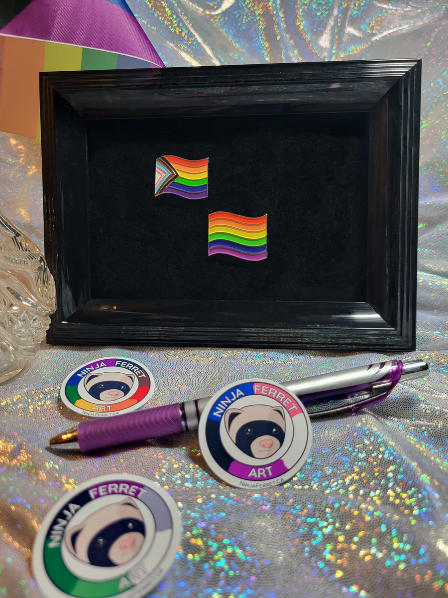 LEGACY Rainbow Pride Flag Enamel Pins | Choose Basic or Rainbow Progress Flags