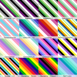 Tissu polyester performant rayé Pride | 5 types de tissus | Choisissez votre coloris
