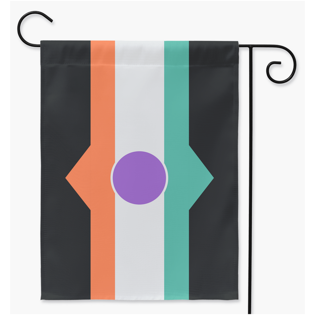 Dehuman Pronouns Yard and Garden Flags | Single Or Double-Sided | 2 Sizes