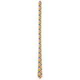 Rainbow/Lemon Chiffon Tartan Plaid Neck Tie