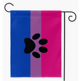 Furry - V3 - Bisexual Pride Yard and Garden Flags | Single Or Double-Sided | 2 Sizes