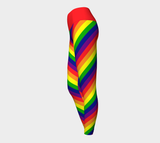 Rainbow Striped Yoga Leggings