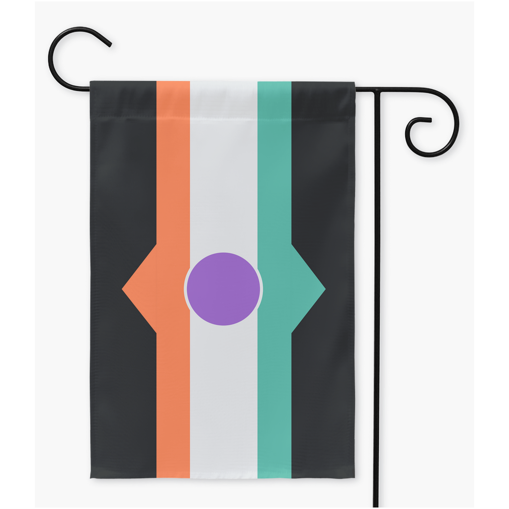 Dehuman Pronouns Yard and Garden Flags | Single Or Double-Sided | 2 Sizes