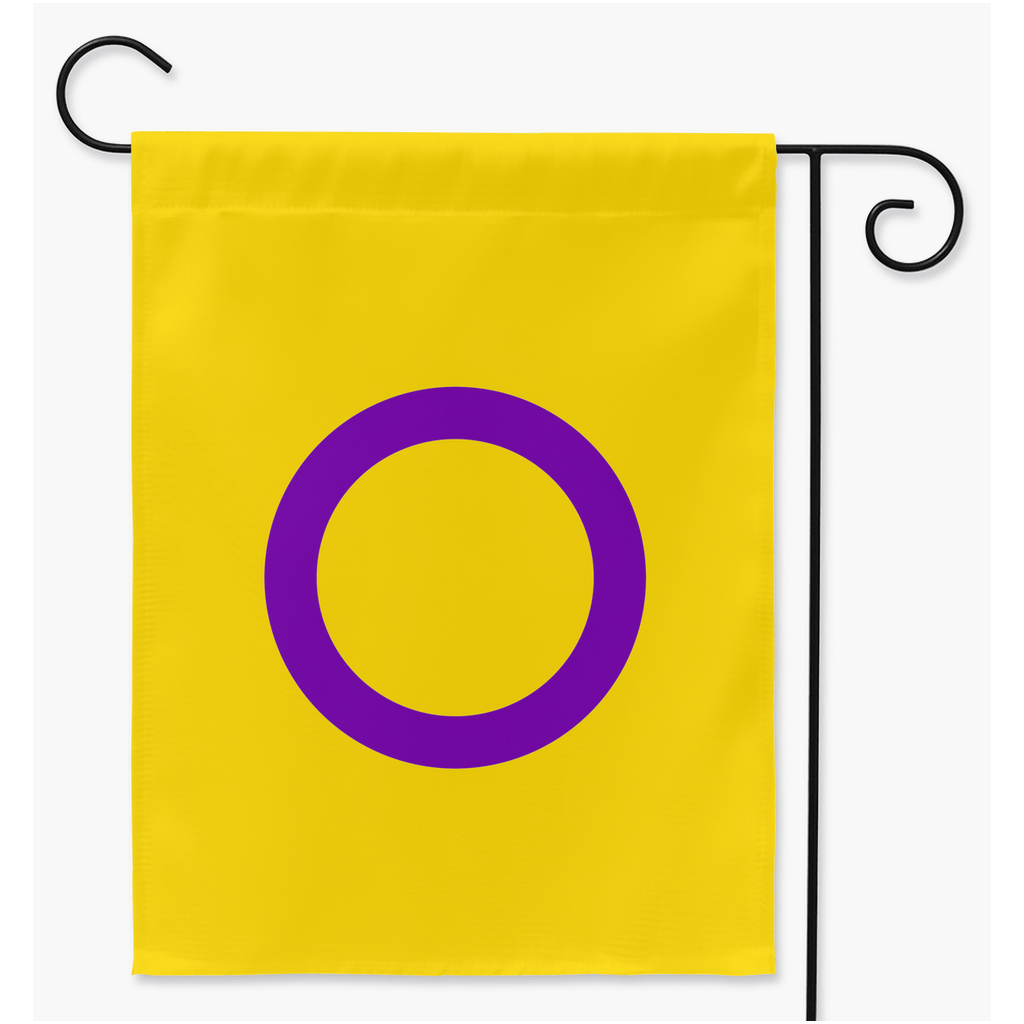 Intersex Pride Flags | Single Or Double-Sided | 2 Sizes | Gender Identity and Presentation