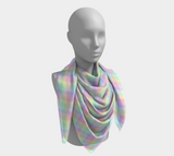 Pastel Rainbow Argyle Square Scarf