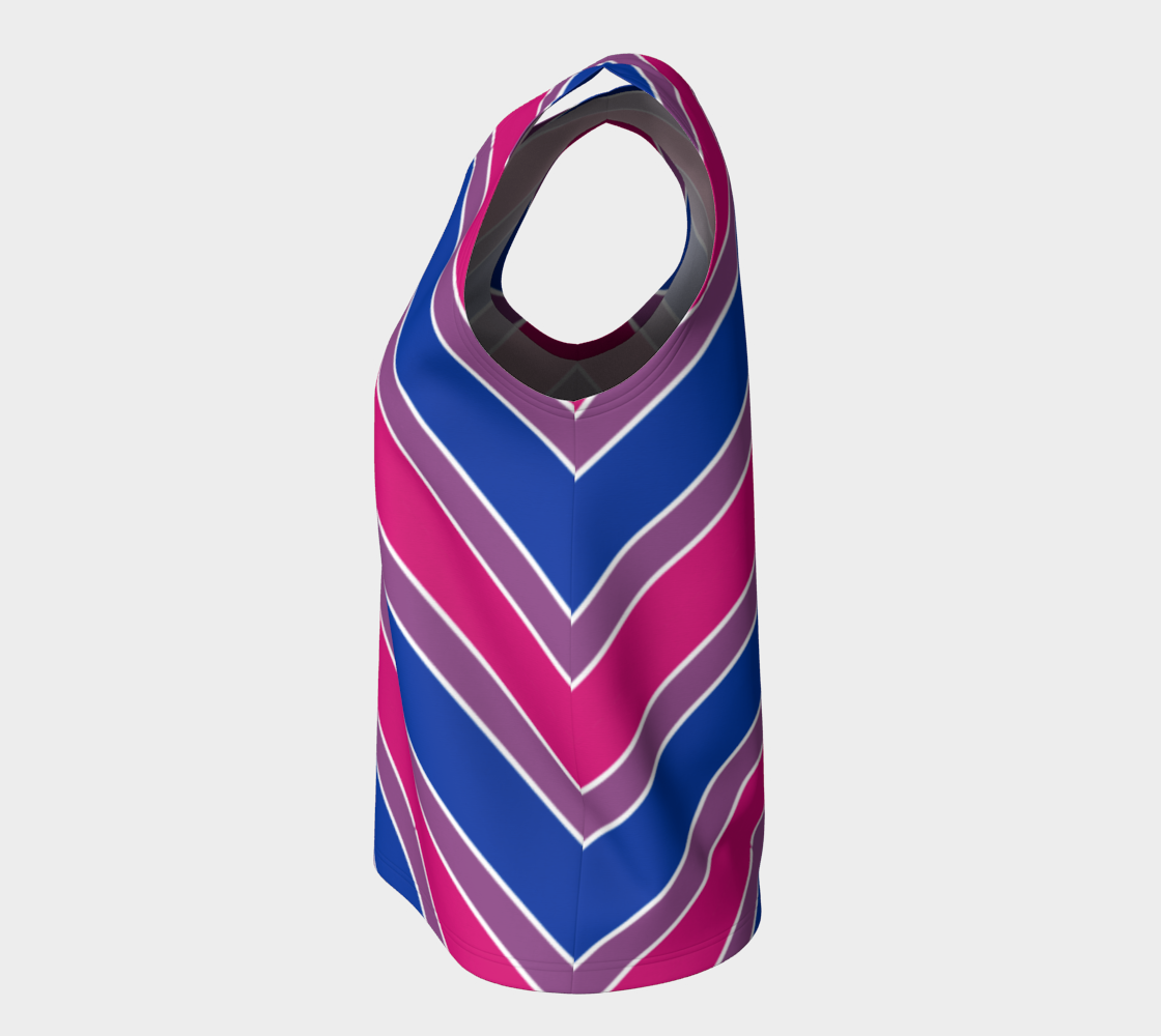 Bisexual Candycane Striped Loose Tank (Long)
