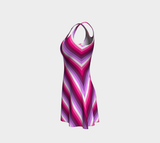 Lesbian - V2 Striped Flare Dress