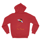 Sweats à capuche Bumblebee Pride Pun (sans fermeture éclair/pull) – DESIGN arrière | Choisissez votre drapeau et votre jeu de mots | Sweat à capuche pull bourdon | LGBTQIA