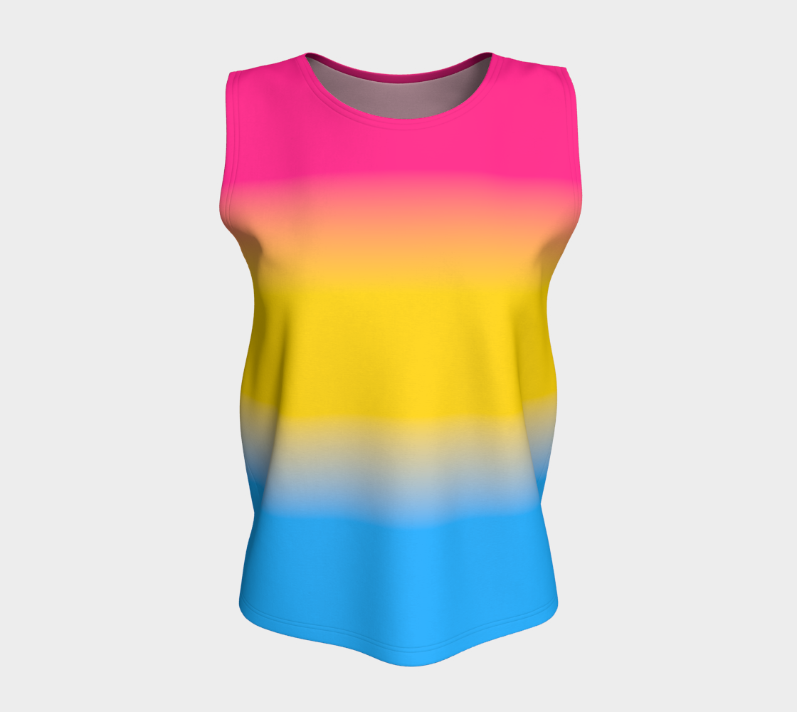 Débardeur ample dégradé pansexuel (long)