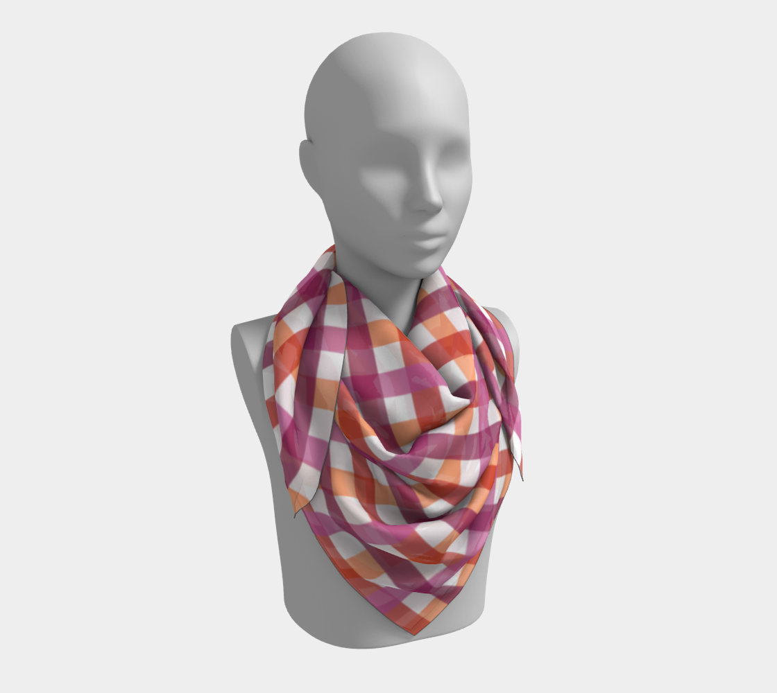 Lesbian - V1 Gingham Square Scarf