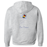 Sweats à capuche zippés Bumblebee Pride Pun - DESIGN ARRIÈRE | Choisissez votre drapeau et votre jeu de mots | Sweat à capuche bourdon | LGBTQIA