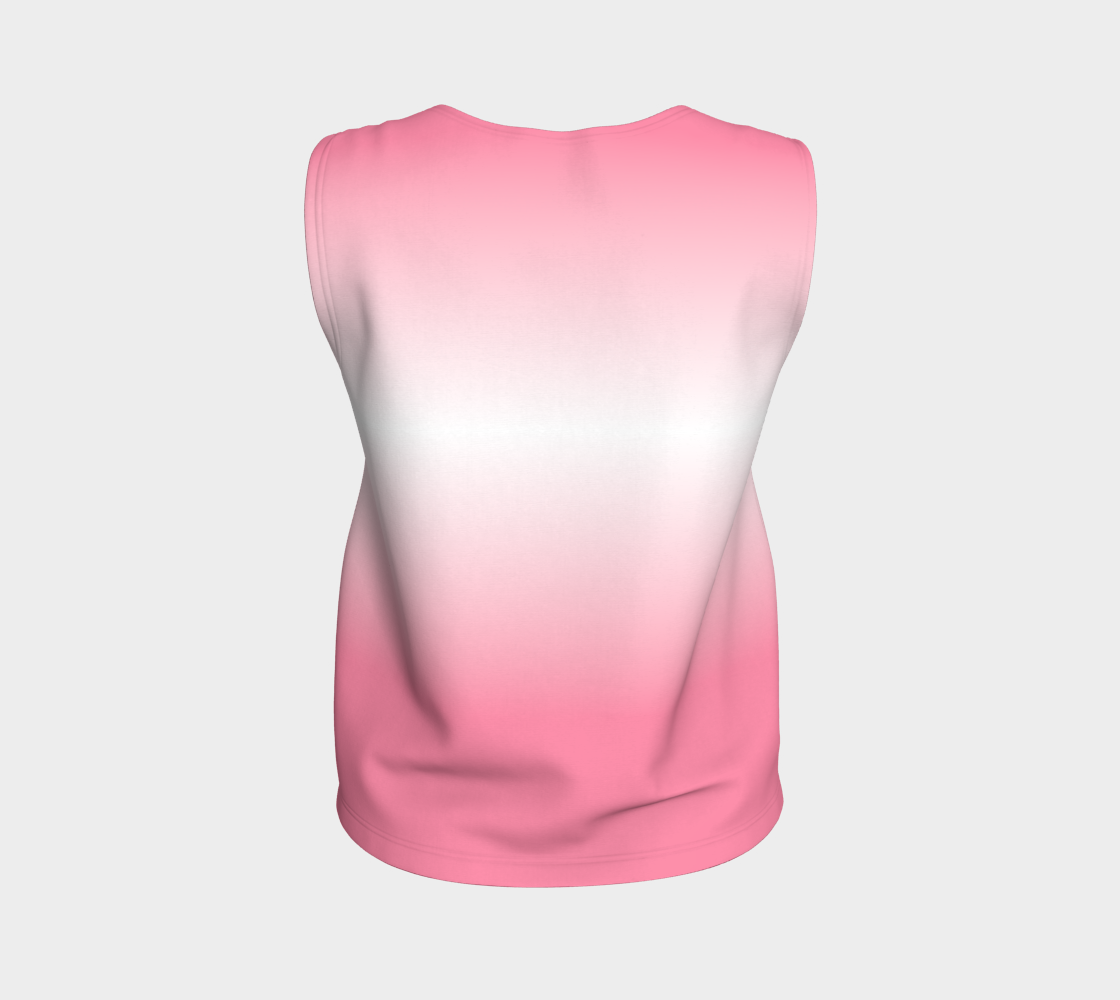Sapphic Floral Gradient Loose Tank (Long)