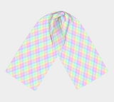 Pastel Rainbow Argyle Long Scarf