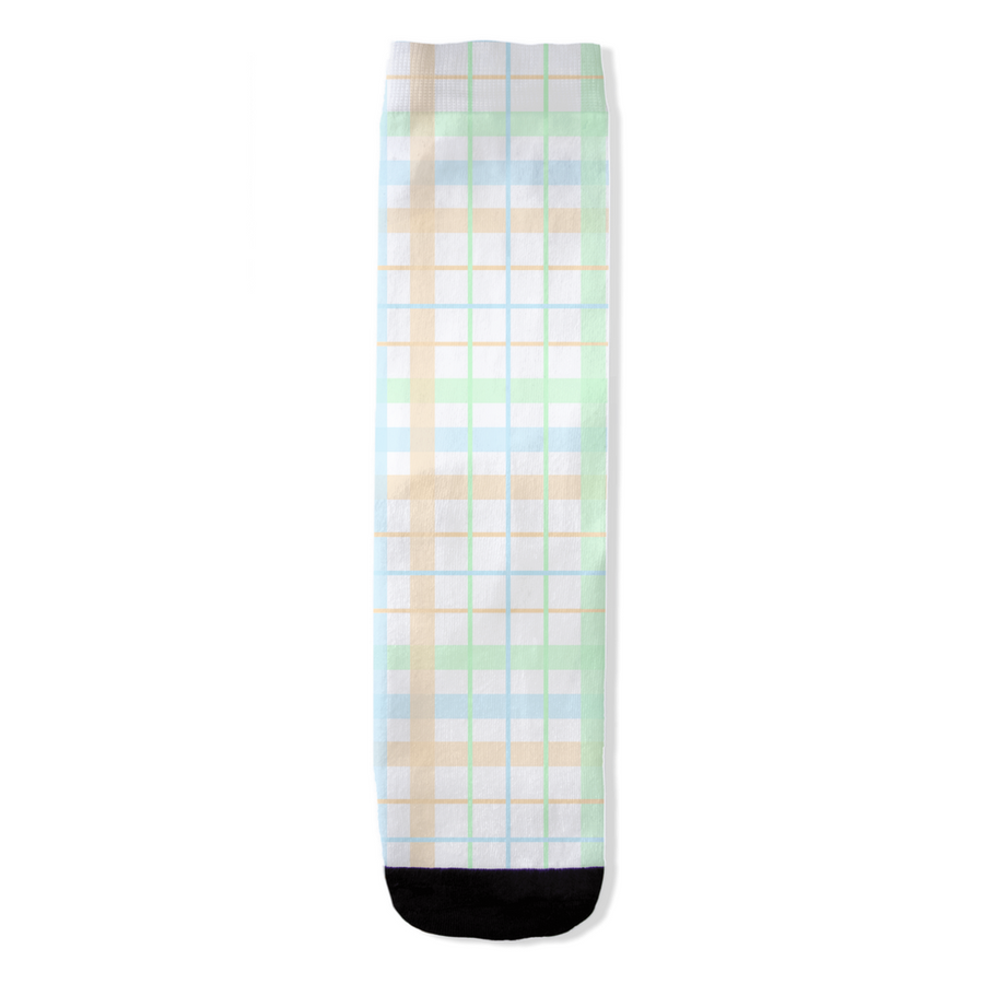 Unlabeled Orientation Tartan Plaid All-Over Print Socks