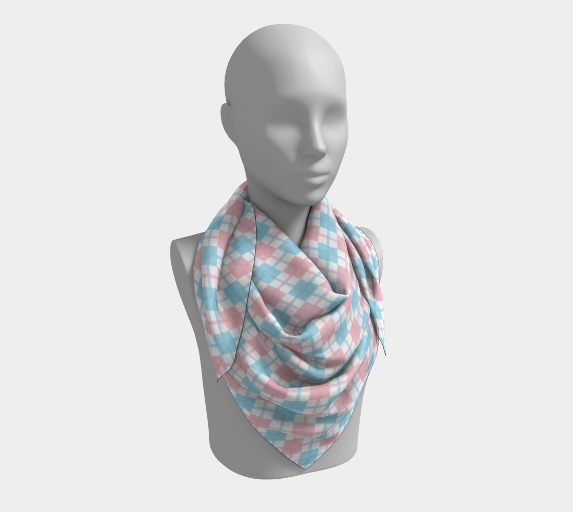 Transgender Argyle Square Scarf