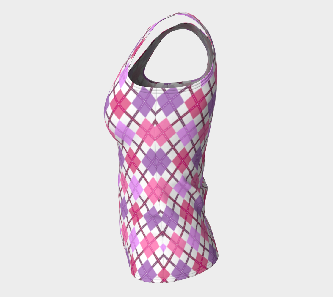 Lesbian - V2 Argyle Fitted Tank (Long)