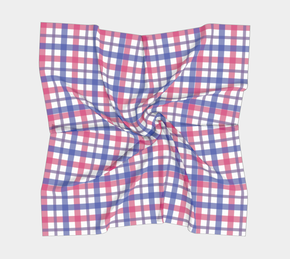 Bisexual Gingham Square Scarf