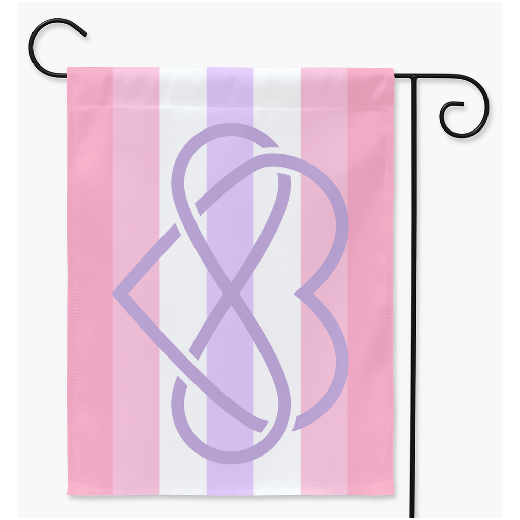Polyamory - V3 - Pomosexual Yard and Garden Flags | Single Or Double-Sided | 2 Sizes