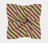 Philly Rainbow Striped Square Scarf