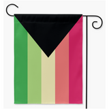 DemiAroflux - Drapeaux de cour et de jardin V2 | Simple ou double face | 2 tailles | Aro Ace Spec