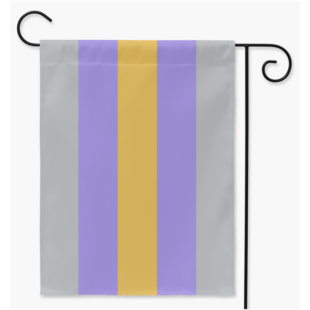 Proculromantic - V2 Pride Yard and Garden Flags | Single Or Double-Sided | 2 Sizes | Aromantic and Asexual Spectrum