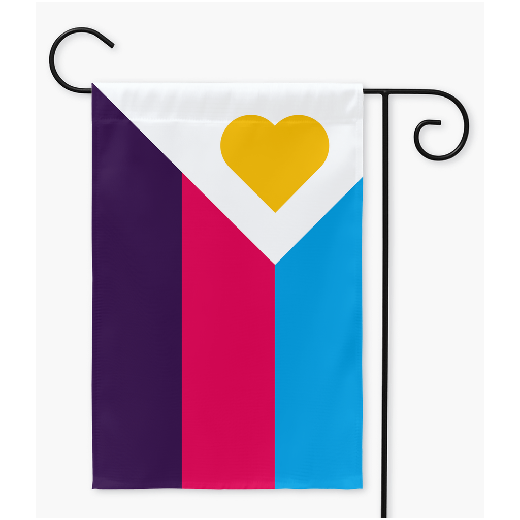 NEW Polyamory Pride - V6 Yard and Garden Flags | Single Or Double-Sided | 2 Sizes